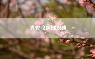 真香收纳摊攻略