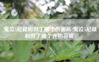 鬼泣5尼禄和但丁哪个伤害高(鬼泣5尼禄和但丁哪个连招容易)