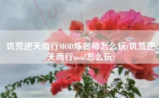 饥荒逆天而行MOD炼器师怎么玩(饥荒逆天而行mod怎么玩)