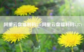 阿里云盘福利码5.3(阿里云盘福利码5.27)