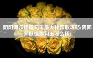 阴阳师妖怪屋勾玉最大化获取攻略(阴阳师妖怪屋勾玉怎么用)