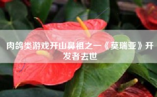 肉鸽类游戏开山鼻祖之一《莫瑞亚》开发者去世