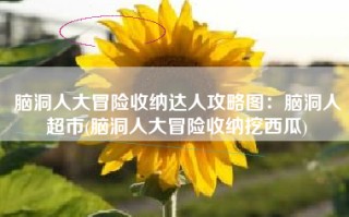 脑洞人大冒险收纳达人攻略图：脑洞人超市(脑洞人大冒险收纳挖西瓜)