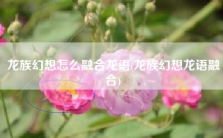 龙族幻想怎么融合龙语(龙族幻想龙语融合)