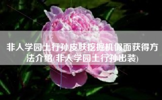 非人学园土行孙皮肤挖掘机假面获得方法介绍(非人学园土行孙出装)