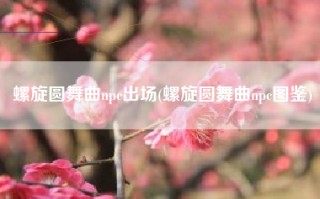 螺旋圆舞曲npc出场(螺旋圆舞曲npc图鉴)