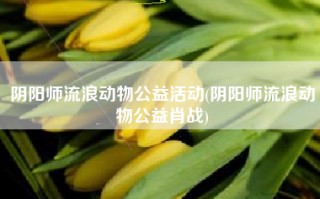 阴阳师流浪动物公益活动(阴阳师流浪动物公益肖战)