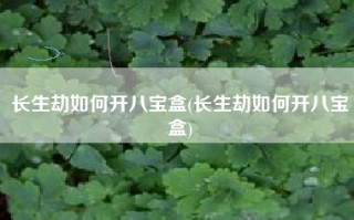 长生劫如何开八宝盒(长生劫如何开八宝盒)