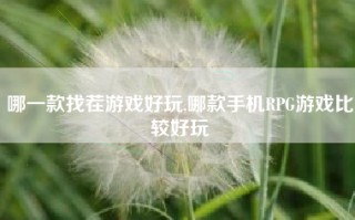 哪一款找茬游戏好玩,哪款手机RPG游戏比较好玩