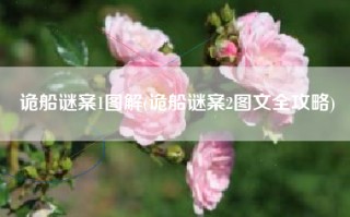 诡船谜案1图解(诡船谜案2图文全攻略)