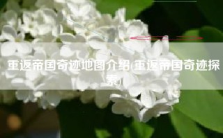 重返帝国奇迹地图介绍(重返帝国奇迹探索)