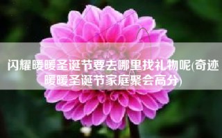 闪耀暖暖圣诞节要去哪里找礼物呢(奇迹暖暖圣诞节家庭聚会高分)