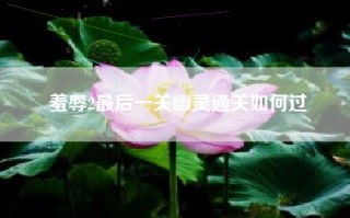 羞辱2最后一关幽灵通关如何过