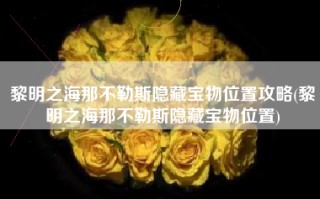 黎明之海那不勒斯隐藏宝物位置攻略(黎明之海那不勒斯隐藏宝物位置)