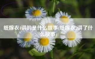 纸嫁衣4讲的是什么故事(纸嫁衣2讲了什么故事)