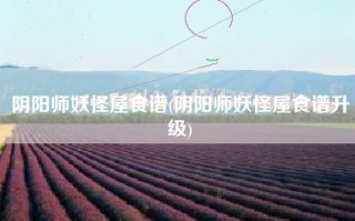 阴阳师妖怪屋食谱(阴阳师妖怪屋食谱升级)