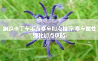 跑跑卡丁车手游赛车加点推荐(赛车属性强化加点攻略)