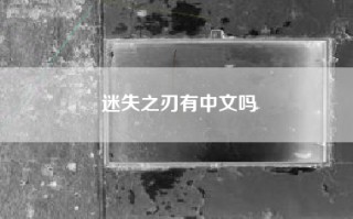迷失之刃有中文吗