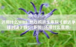 还用什么MOD！想吃鸡逃生来玩《敢达争锋对决》呀！[多图](还用什么意思)