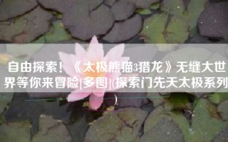 自由探索！《太极熊猫3猎龙》无缝大世界等你来冒险[多图](探索门先天太极系列)