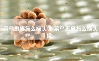 菜鸟裹裹怎么换头像(菜鸟裹裹怎么换头像)