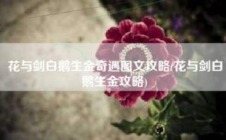 花与剑白鹅生金奇遇图文攻略(花与剑白鹅生金攻略)
