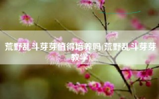 荒野乱斗芽芽值得培养吗(荒野乱斗芽芽教学)