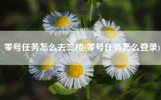 零号任务怎么去二楼(零号任务怎么登录)