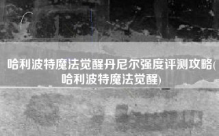 哈利波特魔法觉醒丹尼尔强度评测攻略(哈利波特魔法觉醒)