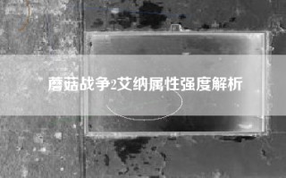 蘑菇战争2艾纳属性强度解析