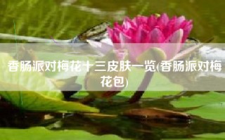 香肠派对梅花十三皮肤一览(香肠派对梅花包)