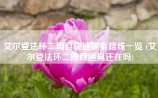 艾尔登法环二周目快速探索路线一览 (艾尔登法环二周目道具还在吗)
