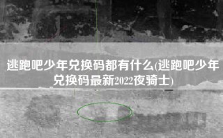 逃跑吧少年兑换码都有什么(逃跑吧少年兑换码最新2022夜骑士)