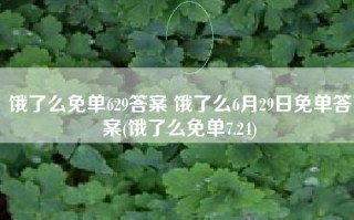 饿了么免单629答案 饿了么6月29日免单答案(饿了么免单7.24)