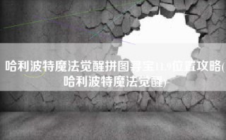 哈利波特魔法觉醒拼图寻宝11.9位置攻略(哈利波特魔法觉醒)