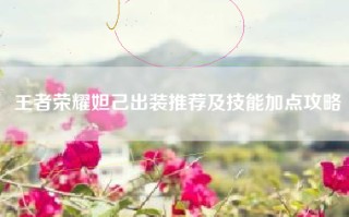 王者荣耀妲己出装推荐及技能加点攻略