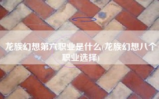 龙族幻想第六职业是什么(龙族幻想八个职业选择)