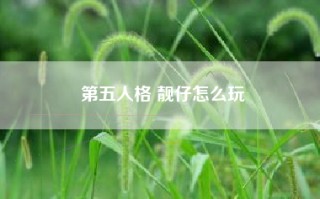第五人格 靓仔怎么玩