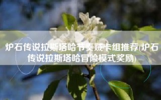 炉石传说拉斯塔哈节奏贼卡组推荐(炉石传说拉斯塔哈冒险模式奖励)