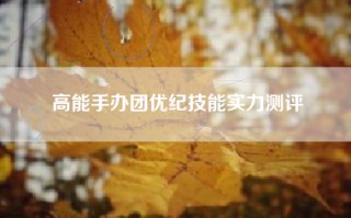 高能手办团优纪技能实力测评