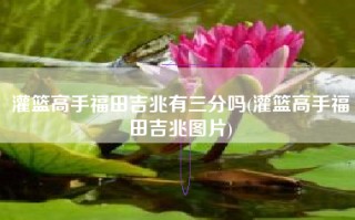 灌篮高手福田吉兆有三分吗(灌篮高手福田吉兆图片)