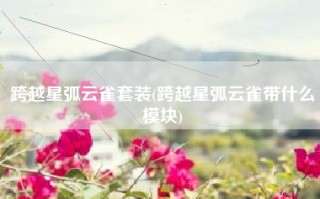 跨越星弧云雀套装(跨越星弧云雀带什么模块)