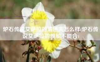 炉石传说艾萨拉的清道夫怎么样(炉石传说艾萨拉的舰船不能合)