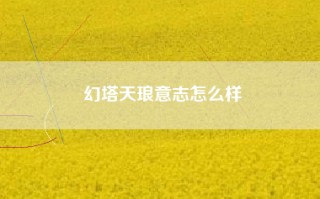 幻塔天琅意志怎么样