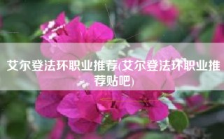 艾尔登法环职业推荐(艾尔登法环职业推荐贴吧)