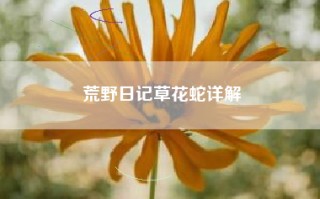 荒野日记草花蛇详解