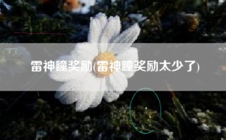 雷神瞳奖励(雷神瞳奖励太少了)