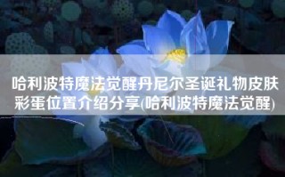 哈利波特魔法觉醒丹尼尔圣诞礼物皮肤彩蛋位置介绍分享(哈利波特魔法觉醒)