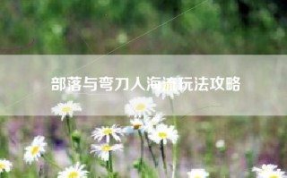部落与弯刀人海流玩法攻略