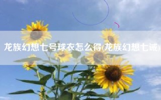 龙族幻想七号球衣怎么得(龙族幻想七诫)